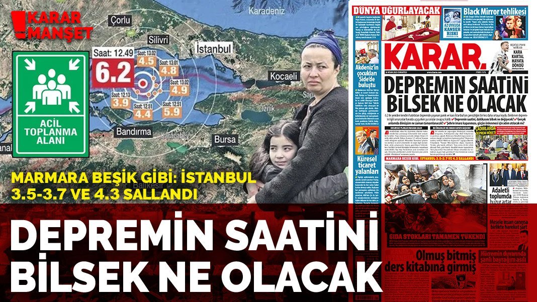 Depremin saatini bilsek ne olacak