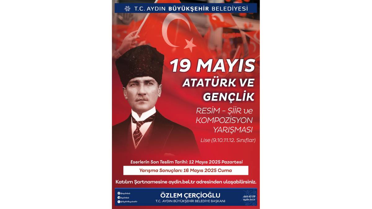 19 Mayıs temalı ödüllü resim, şiir ve kompozisyon yarışması