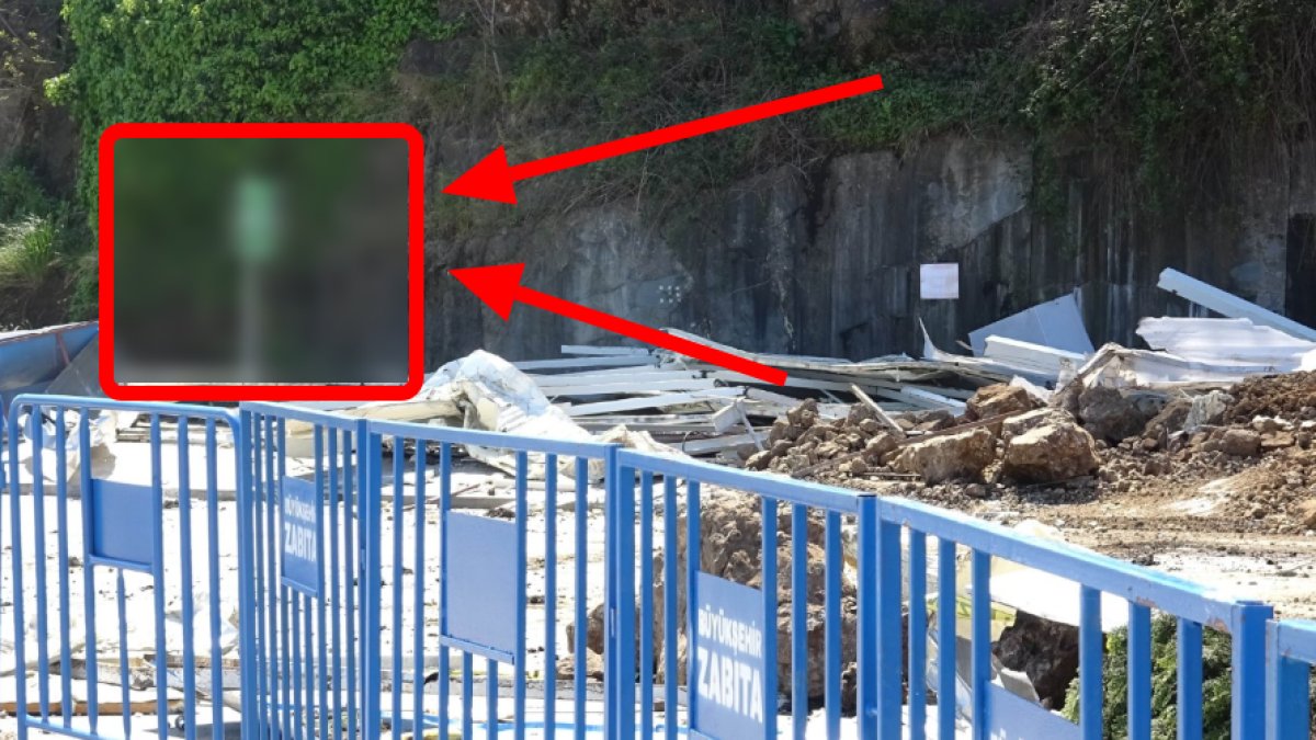 Samsun'daki heyelan sonrası tepki çeken görüntü! "Kim koymuş bunu buraya?"