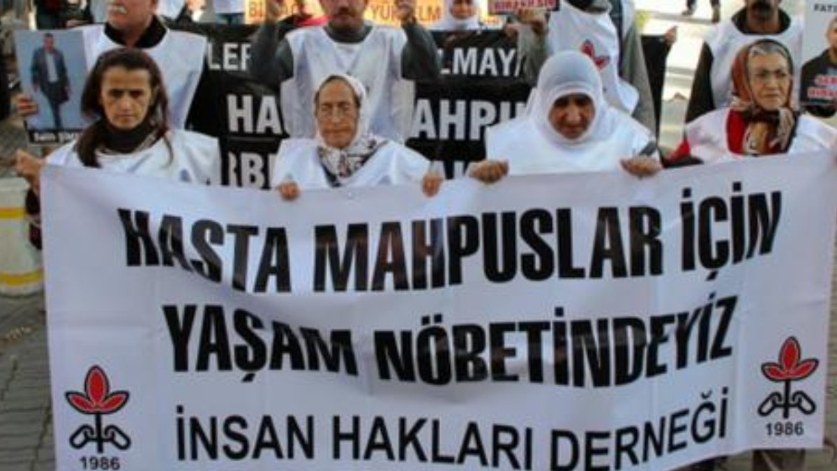 İHD: Cezaevlerinde en az 1412 hasta mahpus bulunuyor, 230'u Yaşamını Tek Başına Sürdüremiyor