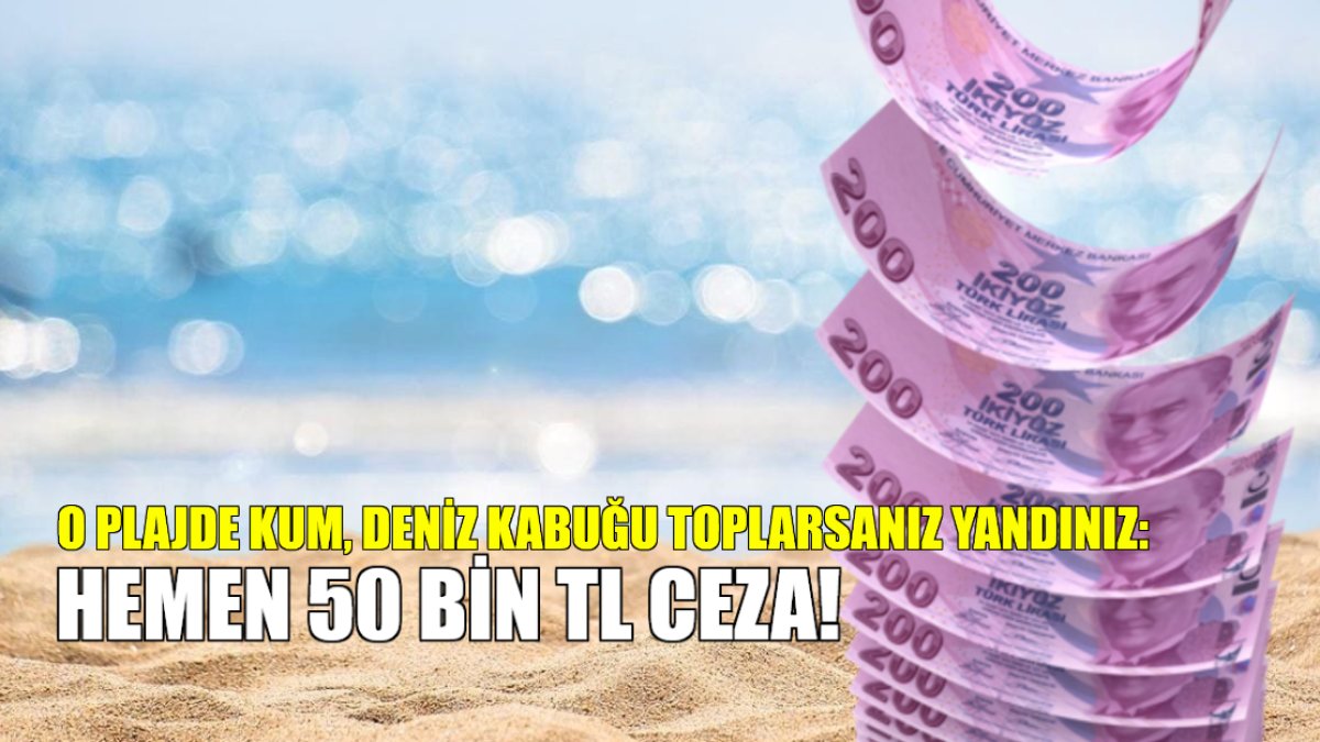 O plajdaki kumları toplarsanız yandınız! Sadece dokunmanın cezası 50 bin TL
