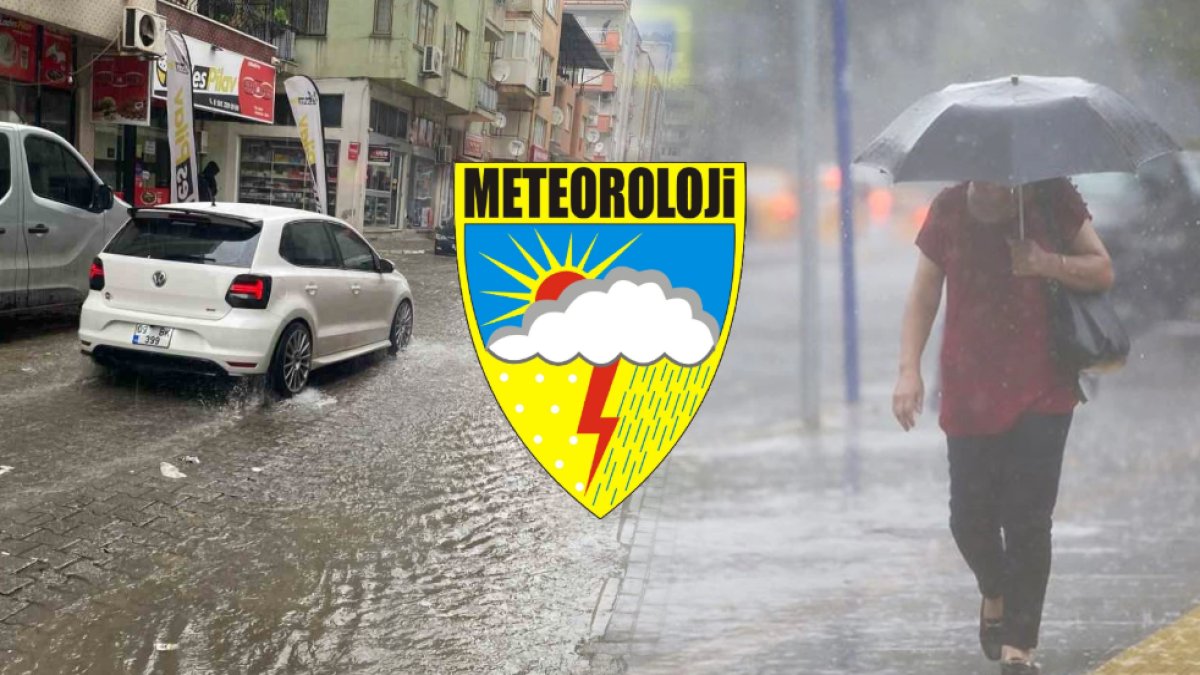 Meteoroloji o il için sarı kodlu uyarı vermişti! Öğleden sonra bir anda geldi: Kentte yollar göle döndü