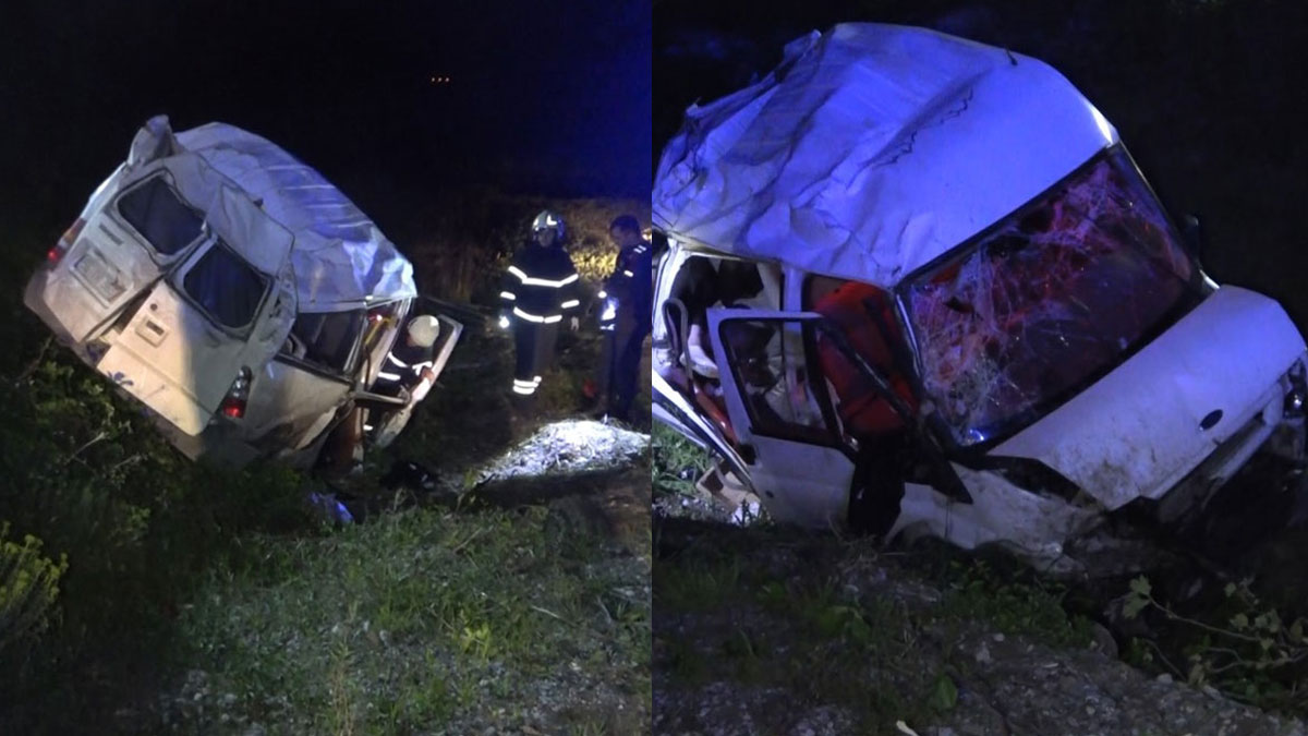 Samsun'da can pazarı... Minibüs şarampole yuvarlandı: Ölü ve yaralılar var