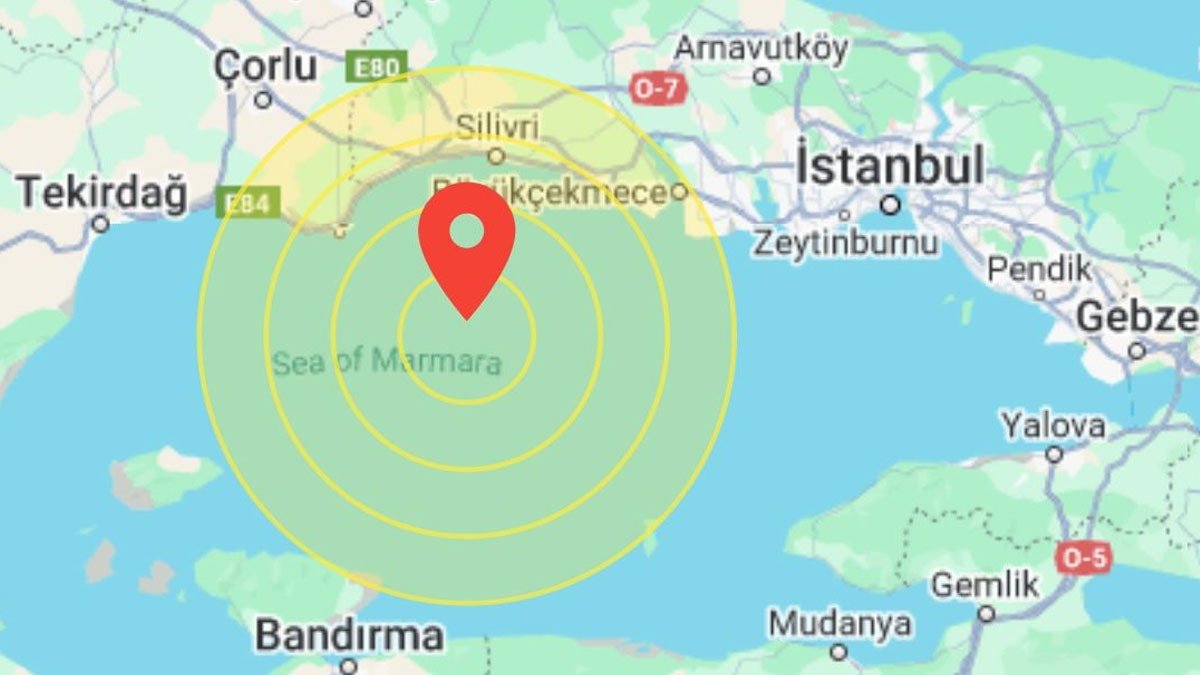 İstanbul'da hissedilen bir deprem oldu