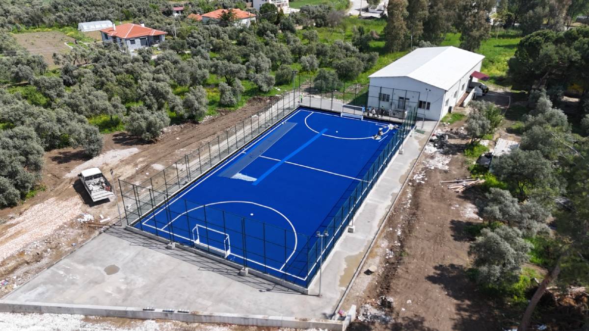 Yatağan Bozüyük Çim Hokeyi Sahası tamamlandı