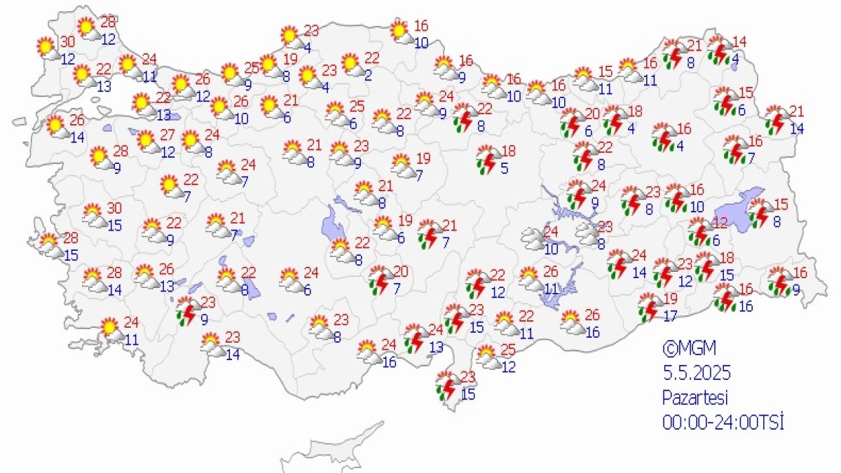 Meteoroloji uyardı: Ülkenin doğusuna kuvvetli yağış geliyor! Sel, fırtına ve doluya karşı dikkat