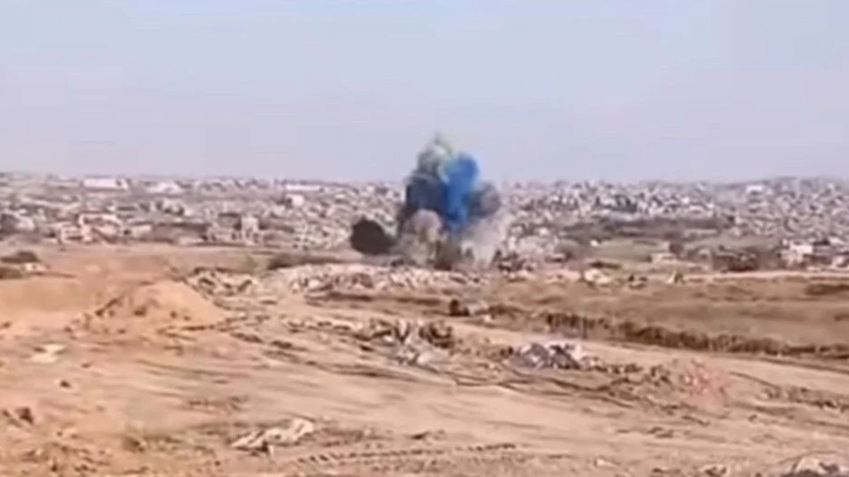 İsrail askerleri cinsiyet açıklama partisi için Gazze'de bina havaya uçurdu