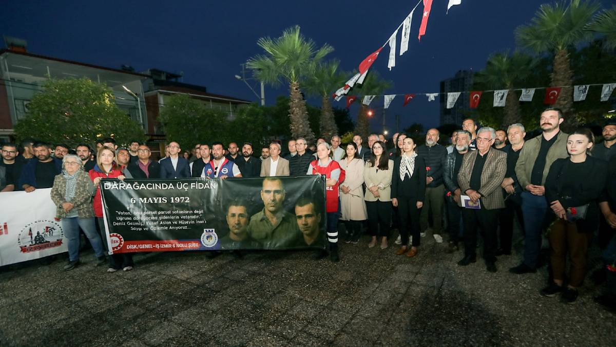 Bayraklı'da ‘Üç Fidan’ anıldı