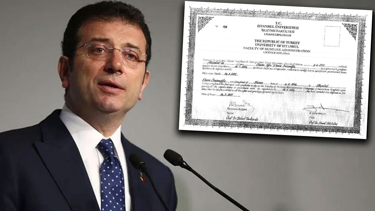 İmamoğlu'nun diploması silindi