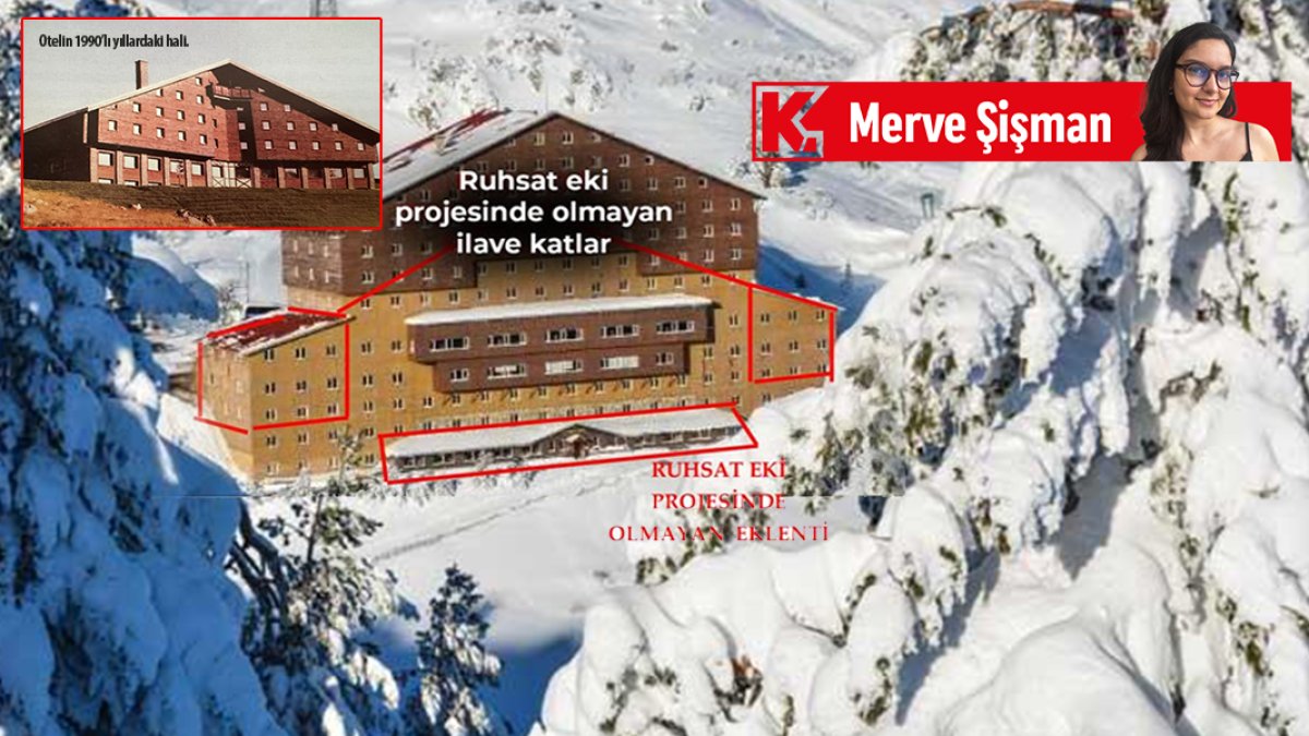 Otelin 1997 ruhsatıyla bugünkü hali arasında büyük fark var: Proje ruhsatına aykırı otele kim belge verdi?