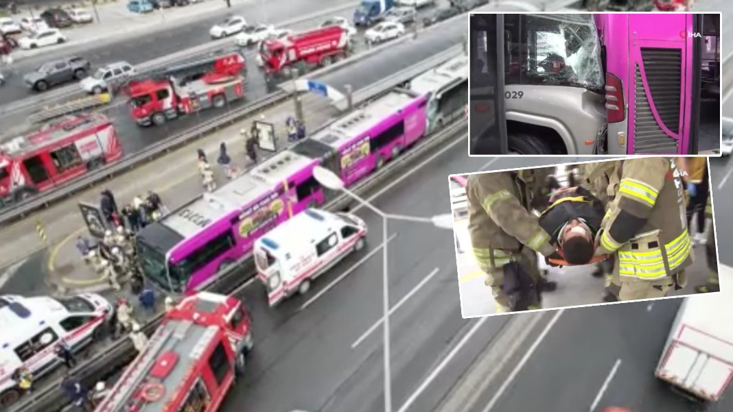 Feci kazanın görüntüleri ortaya çıktı: Metrobüs durağında can pazarı