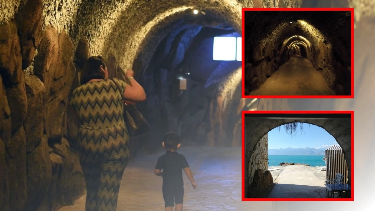 Turistlerin paylaştığı görüntüler olay oldu! Oteldeki gizli tünel şok etti: Antalya'da bir otelde akıllara durgunluk veren anlar