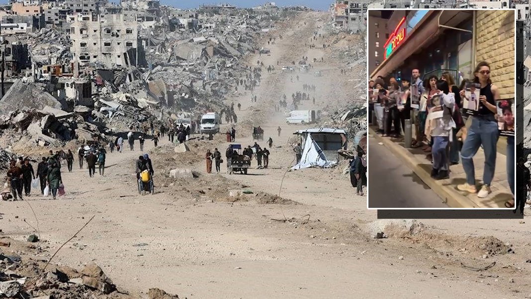 İsrail’de sessiz protesto: Gazze'de katledilen çocukların fotoğraflarıyla sessiz yürüyüş