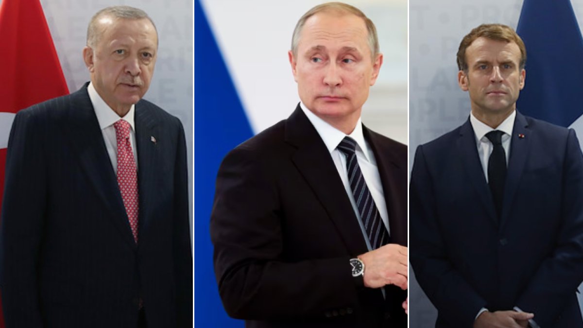 Erdoğan, Putin ve Macron'la görüştü: Müzakerelere ev sahipliği yapmaya yaparız