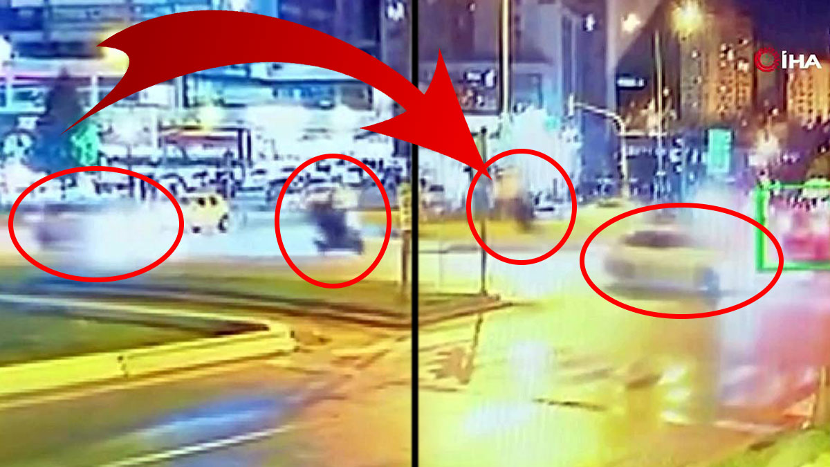 Motokuryeyi göstere göstere çarpıp böyle öldürdü! Cinayet gibi kaza kamerada