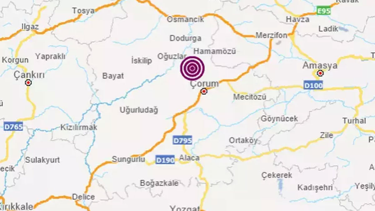 Bölgede art arda depremler: Amasya’nın ardından bir deprem de Çorum'da