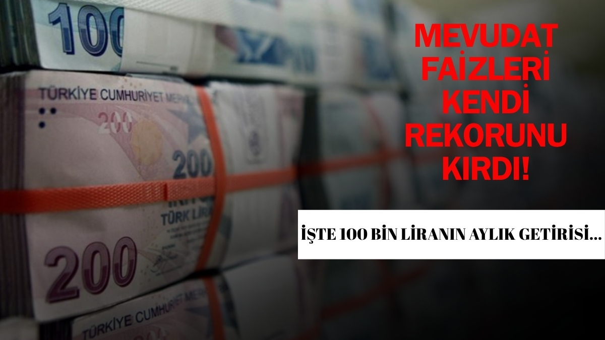 Mevduat faizleri son 4 yılın zirvesinde! Bankalar yarışa girdi, faizler yüzde 60’a dayandı: İşte 100 bin liranın getirisi