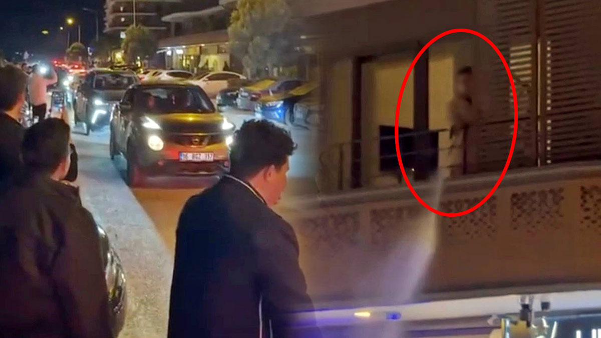 Yüksek sesli müzik açıp gezen magandalara hortumla su sıktı! İlginç anlar kamerada