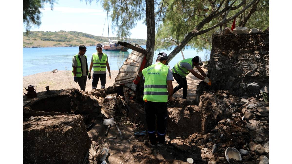 Adaboğazı’ndaki kaçak yapılar yıkıldı