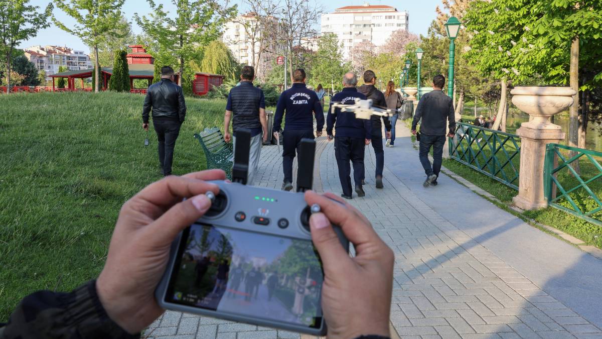“Tertemiz Eskişehir”e drone ve kameralı destek