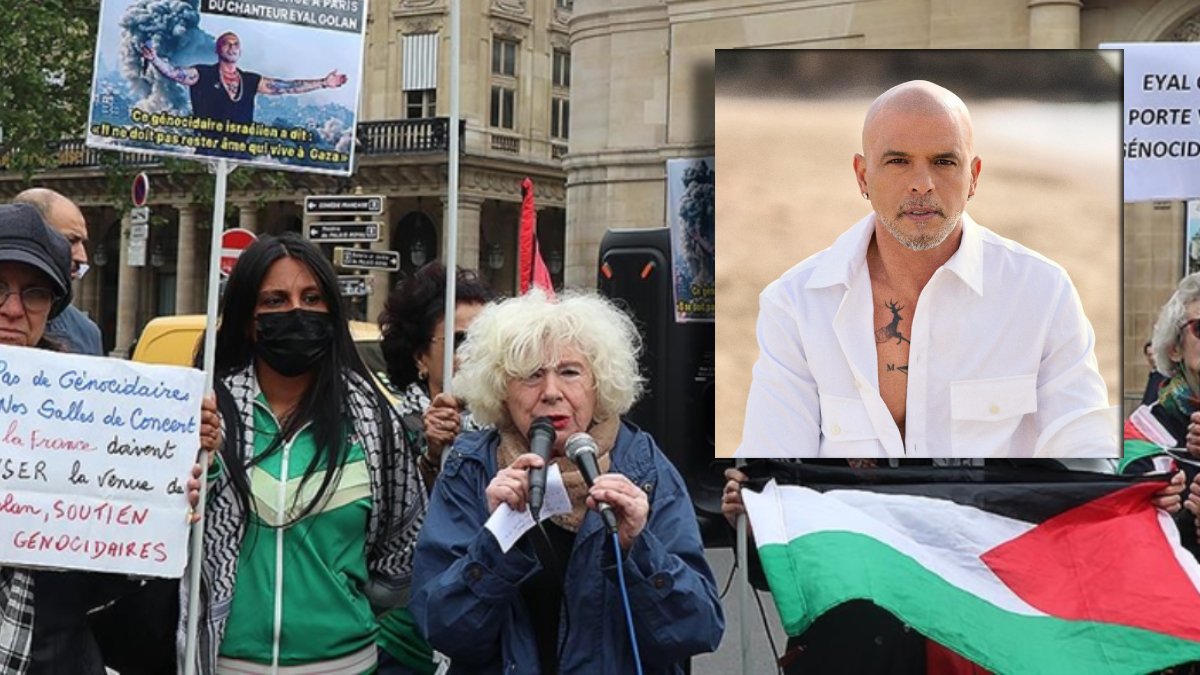 Paris’te göstericiler İsrailli sanatçının konserine karşı sokakta: Soykırımcı şarkıcı Eyal Golan sınırlarımızdan dışarı