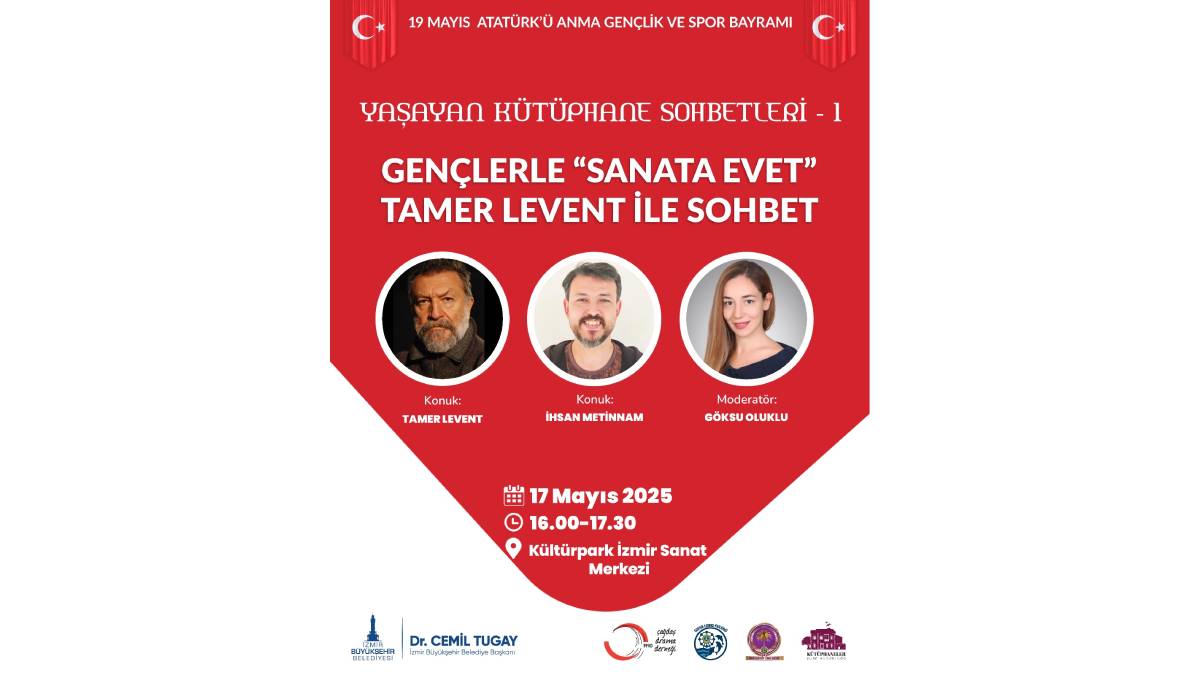 “Yaşayan Kütüphane Sohbetleri” Tamer Levent ile başlıyor