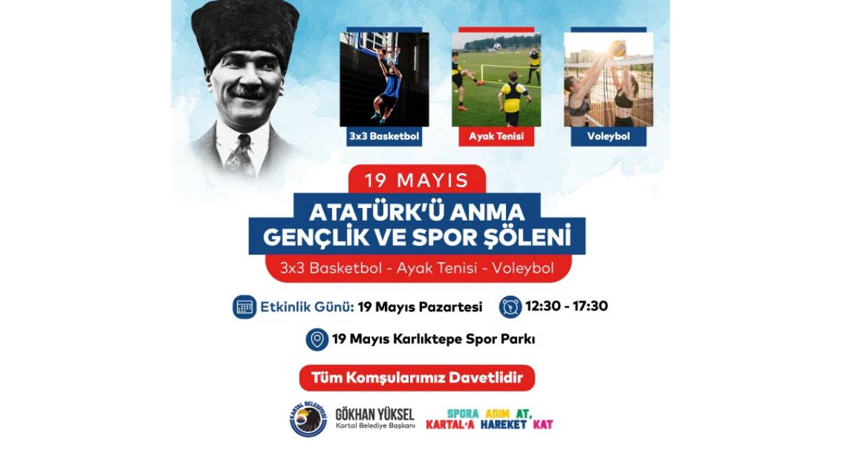 Kartal Belediyesinden 19 Mayıs’a yakışır kutlama