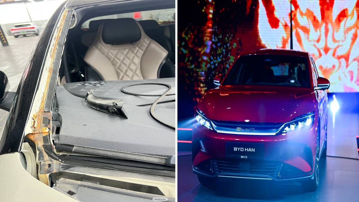 BYD'de sorunlar bitmiyor: Ön camı kırılan araçta şoke eden görüntü