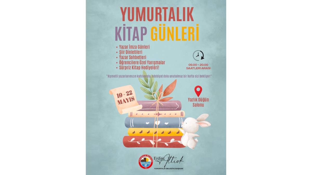 19 Mayıs haftasında Yumurtalık’ta edebiyat rüzgârı esecek