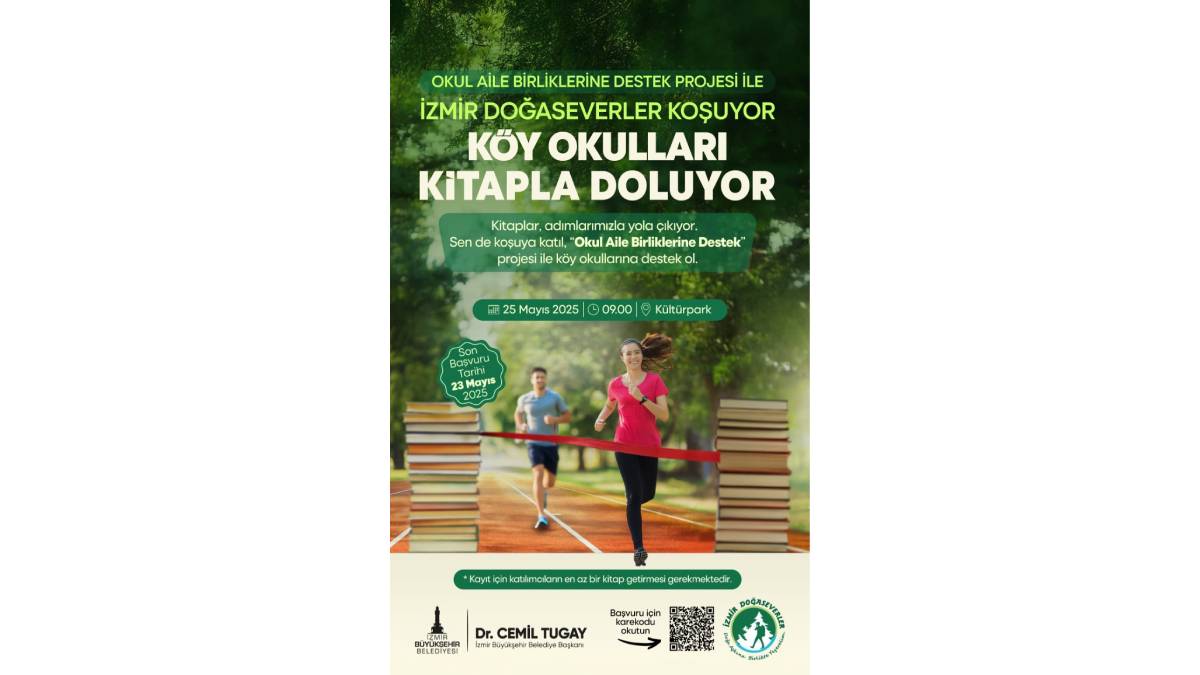 Doğaseverler koşacak, köy okulları kitapla dolacak