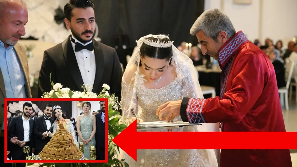 Düğün yaptılar, pasta yerine 21 katlı tatlı kestiler! Diyarbakır’da şaşırtan gelenek: Daha önce gördüklerinize benzemiyor