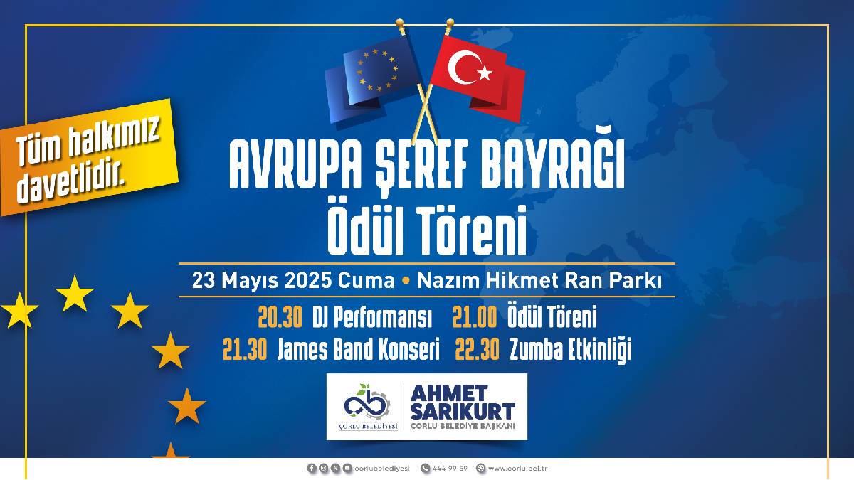 Avrupa Şeref Bayrağı Ödül Töreni 23 Mayıs’ta