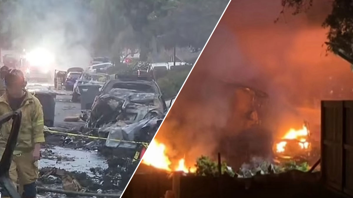 ABD'de küçük uçak yerleşim yerine düştü