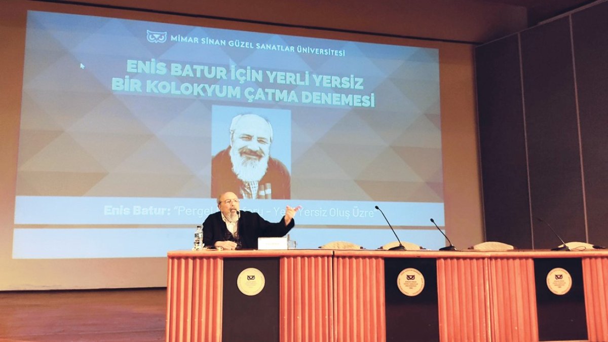Enis Batur, adına düzenlenen sempozyumda konuştu: ‘Şartlar ne olursa olsun üretmeye devam’