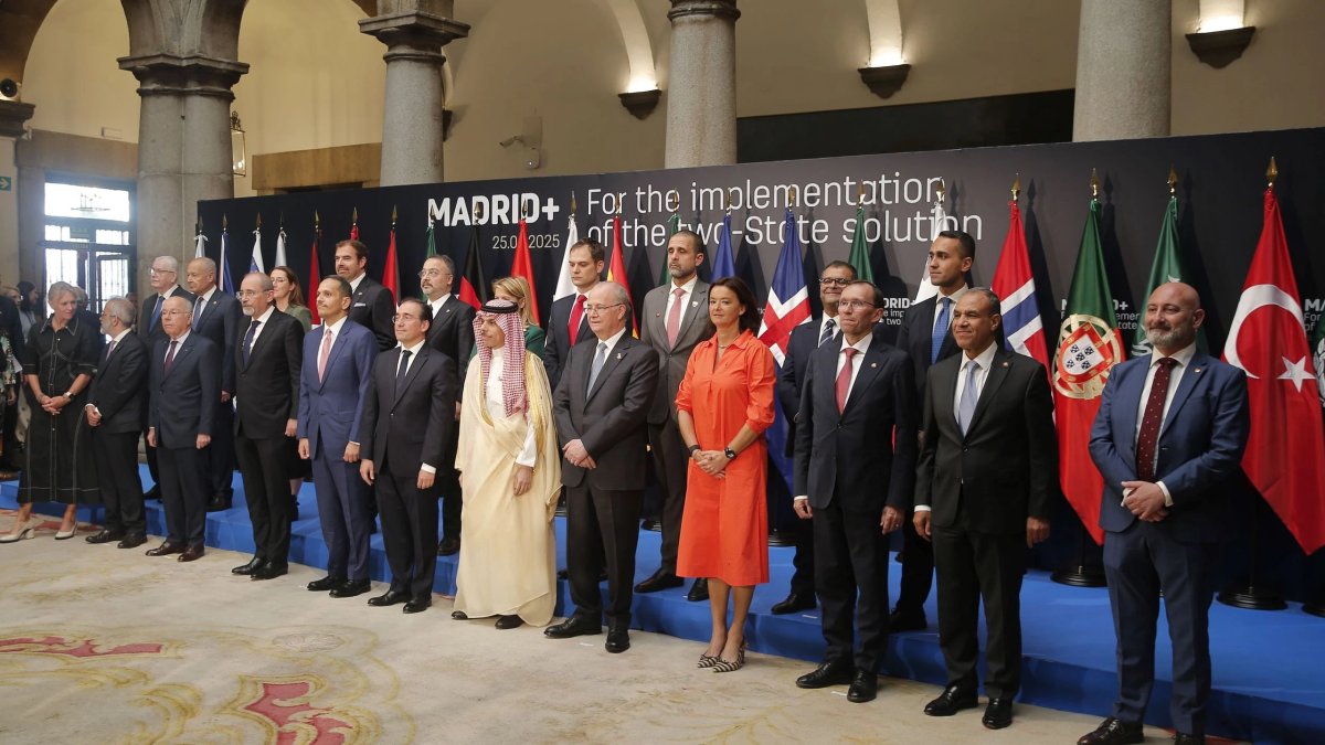 Madrid’de 20 ülkeden, Filistin'de iki devletli çözüm talebi: Tek hedefimiz insanlık dışı bu savaşı bitirmek