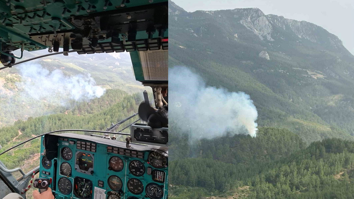 Antalya'da orman yangını! Kontrol altına alındı