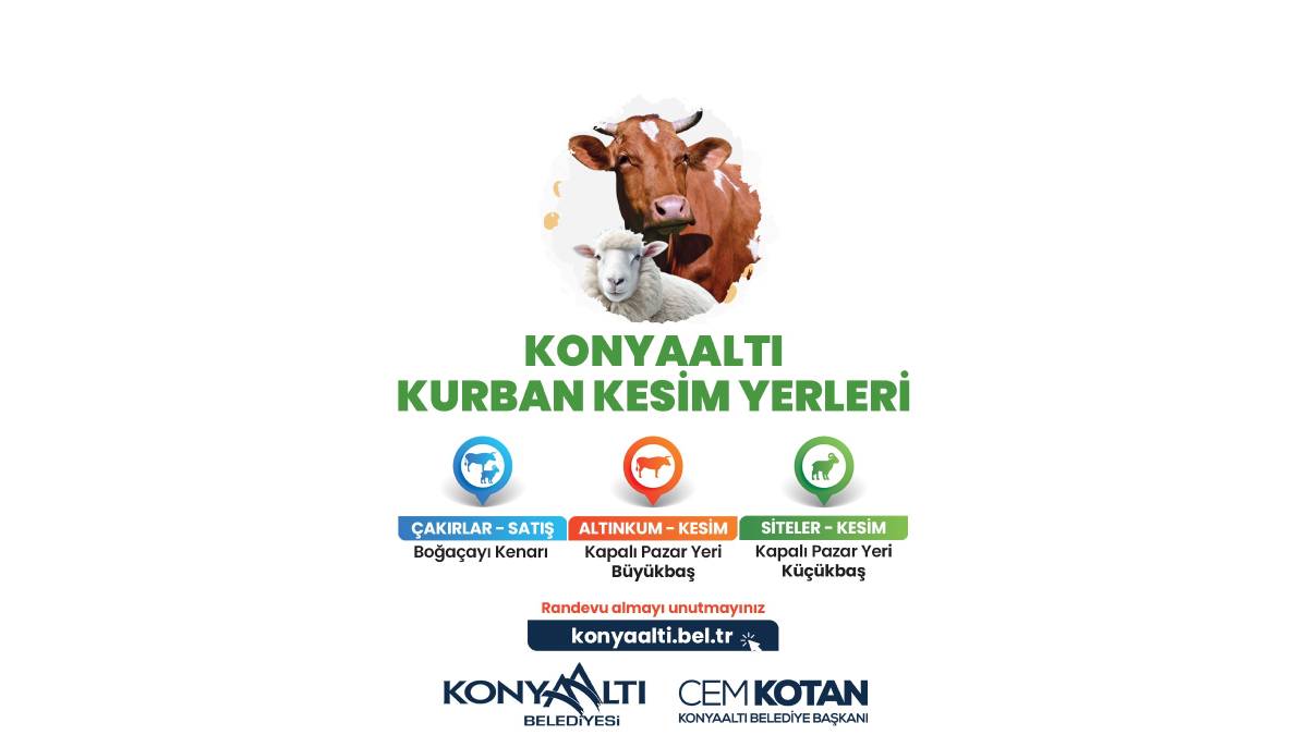 Konyaaltı’ndan iki noktada kurban kesim desteği