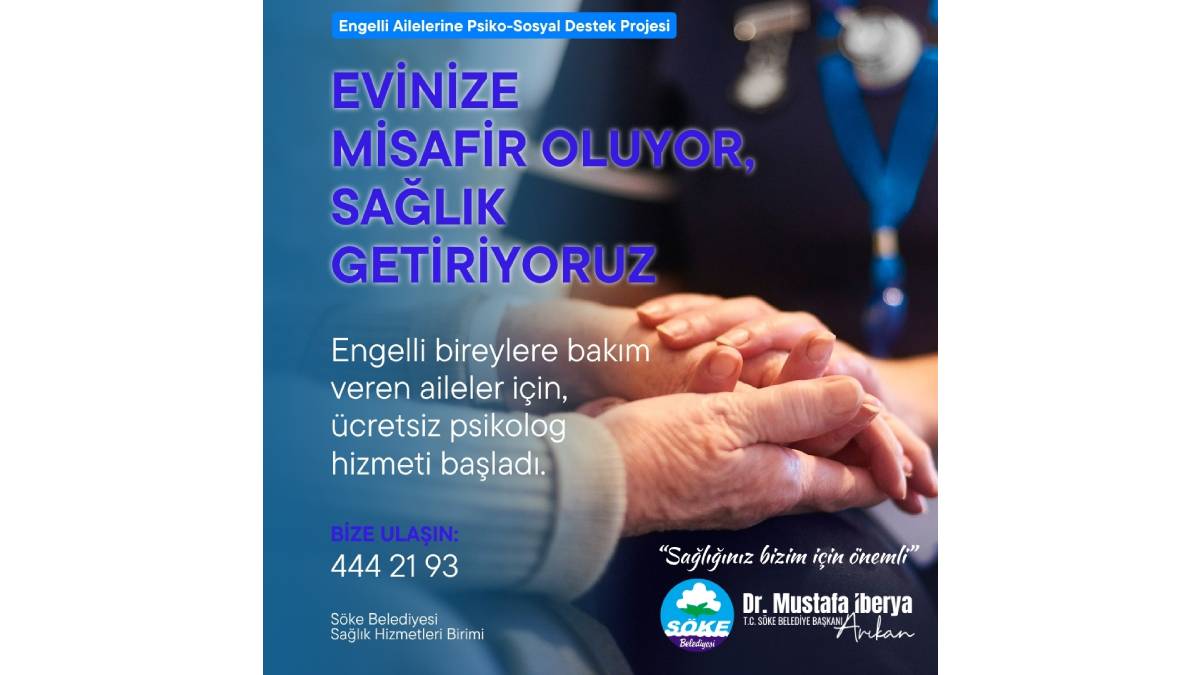 Belediyeden evlere yeni sağlık hizmeti: Engelli bireylerin ailelerine psiko-sosyal destek verilecek