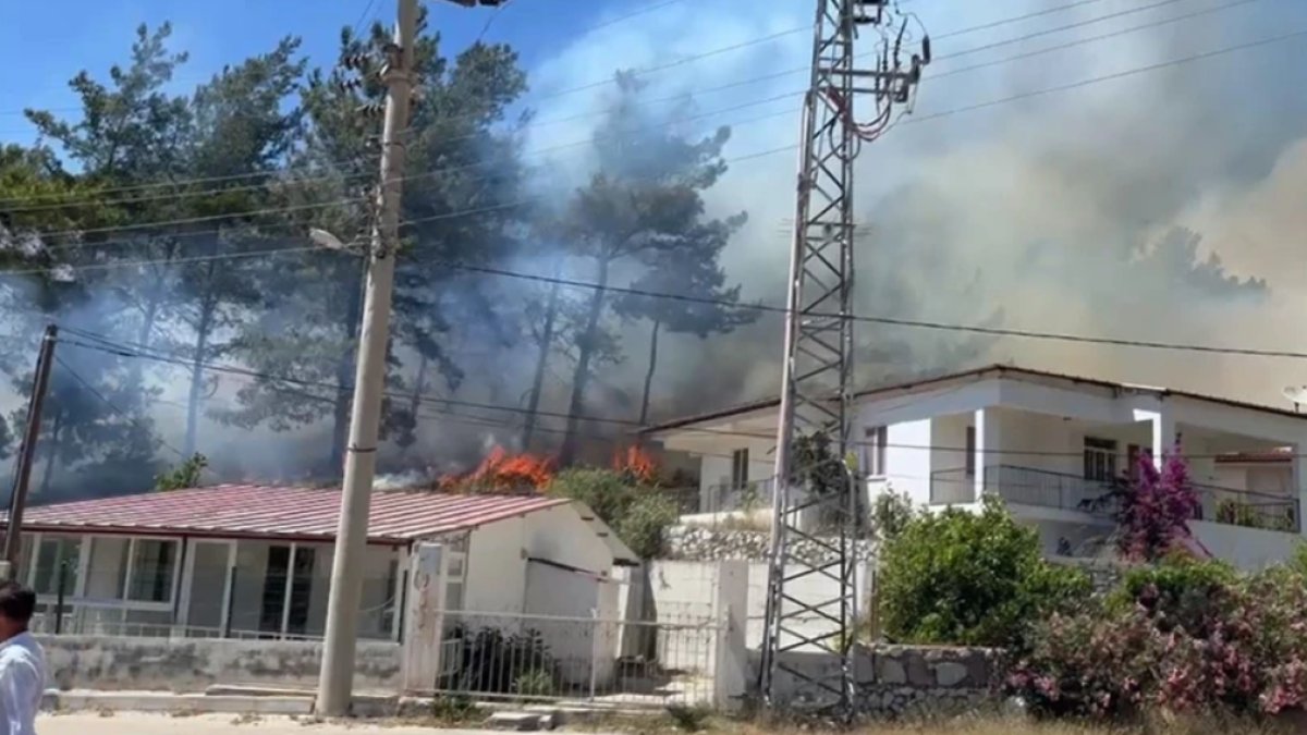 Marmaris'te orman yangını