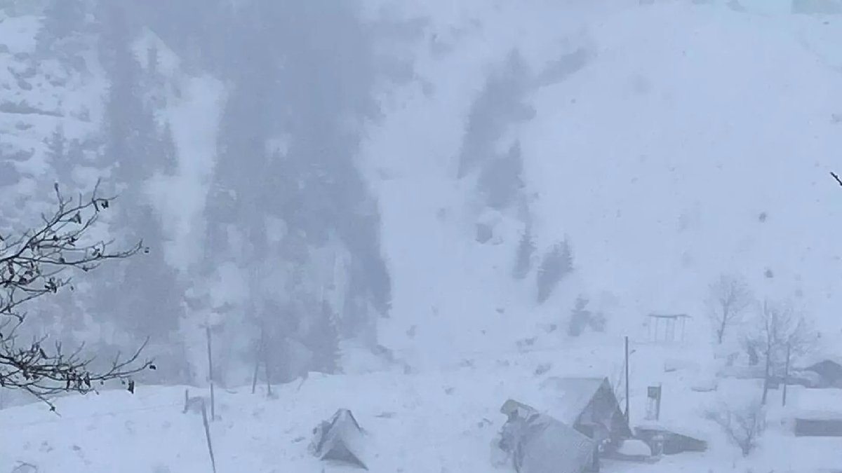 Alp Dağları'ndan kopan buzul parçaları köyü yuttu