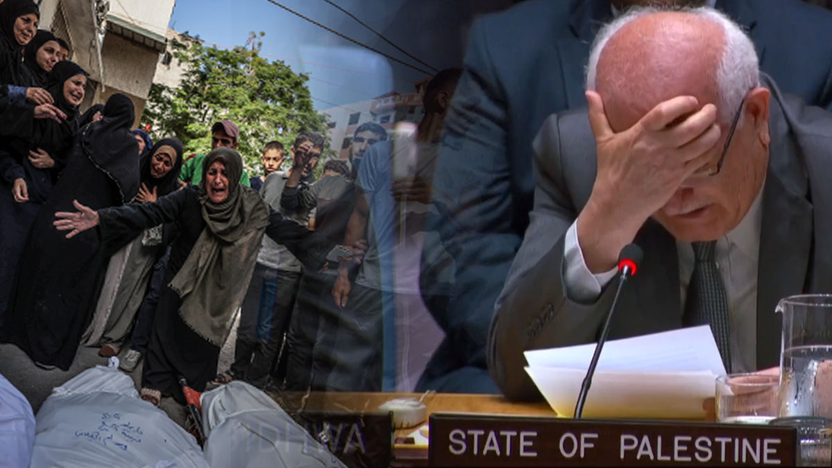 Filistin’in BM Temsilcisi Konsey'de gözyaşlarıyla feryat etti: Anneler, çocuklarının cansız bedenlerinden özür diliyor