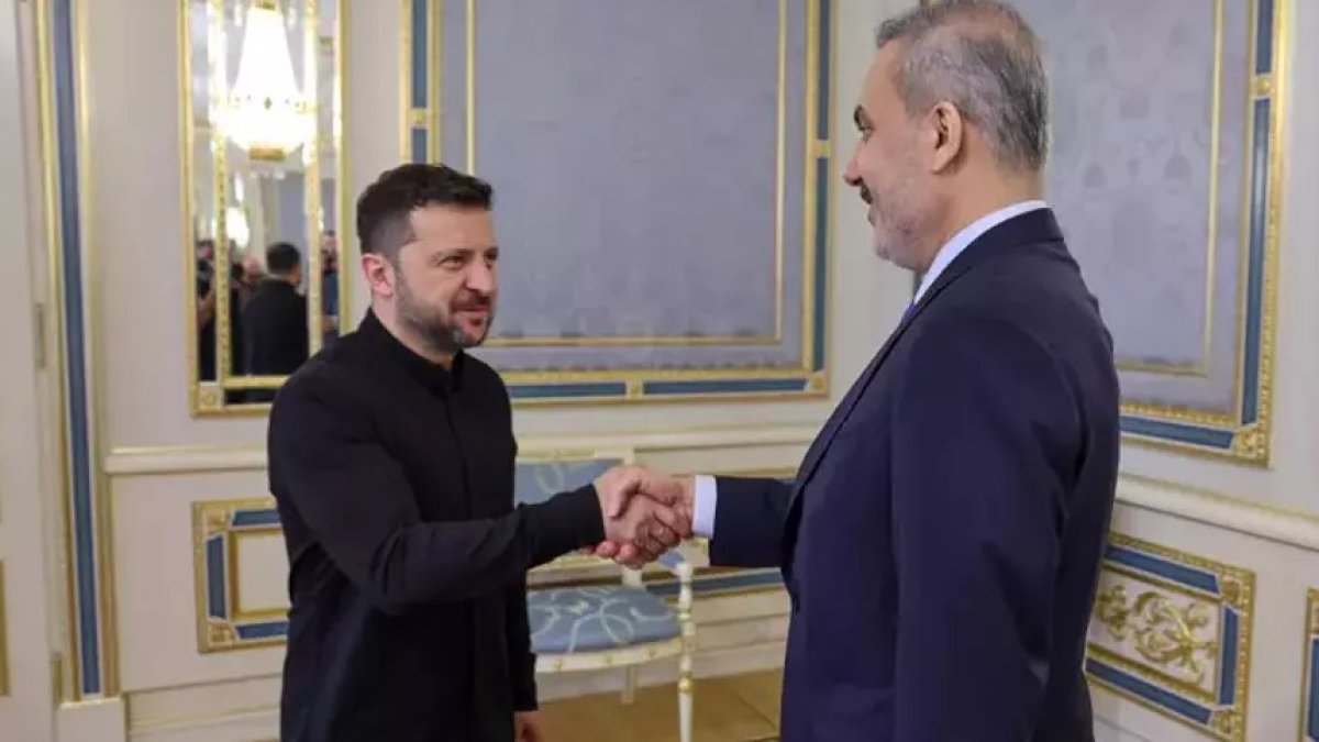 Zelenskiy, Fidan ile Kiev'de görüştü: Türkiye'ye teşekkür etti