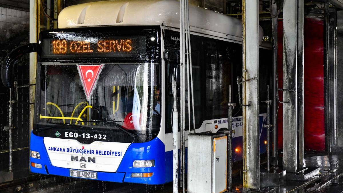 EGO otobüslerinin temizliği ve güvenliği kontrol altında
