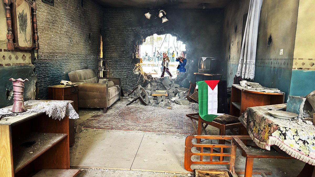 Sirkeci Garı’nda Gazze tablosu