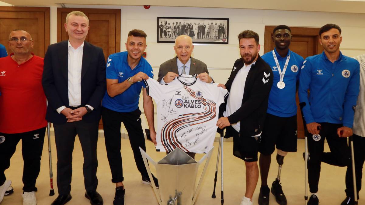 Başkan Yaşar, Avrupa Şampiyonu Alves Kablo’yu ağırladı