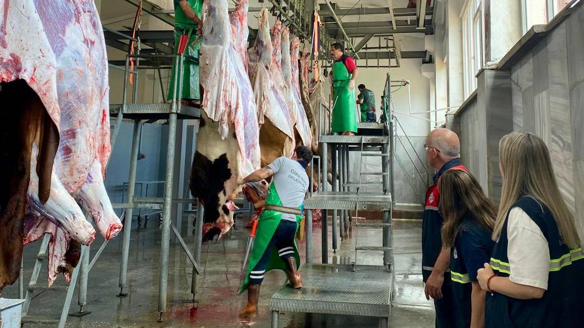 Kurban Bayramı öncesinde mezbahane personeline iş güvenliği eğitimi verildi