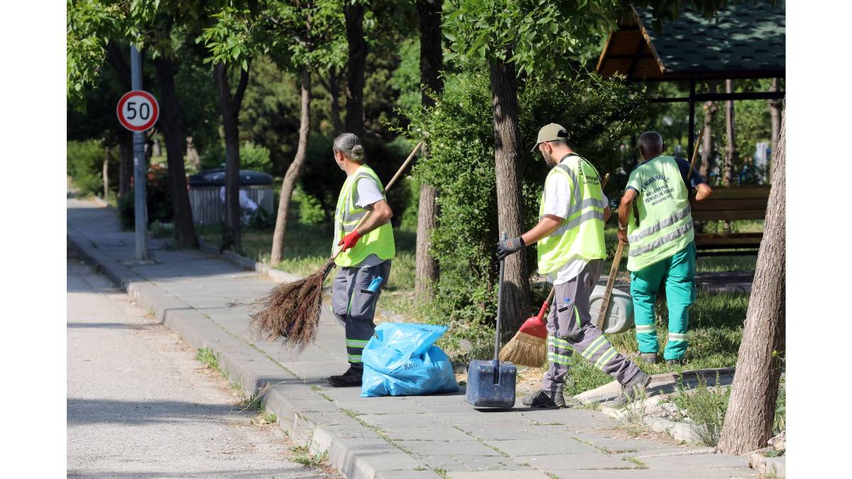 Yenimahalle’de bayram temizliği