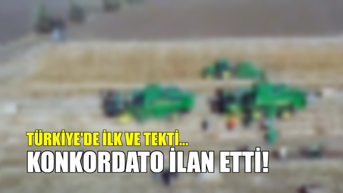 Türkiye'de ilk ve tekti! O bile konkordato ilan etti: Onlar batarsa herkes batar