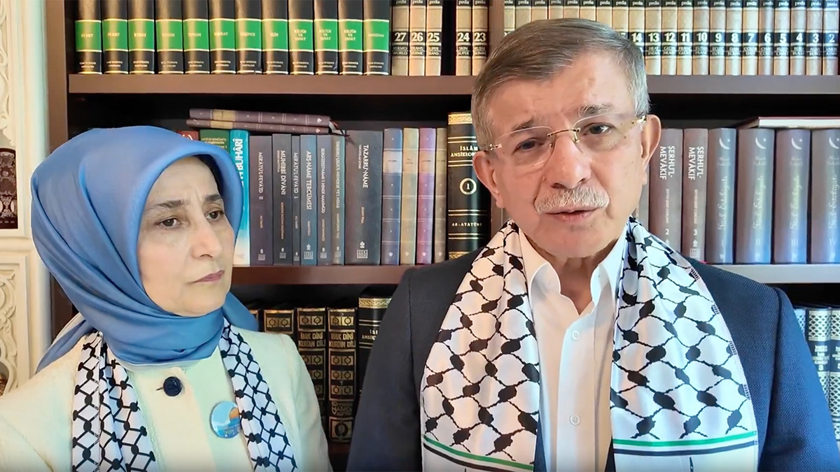 Davutoğlu çiftinden Gazze için çağrı: Refah Kapısı’nda buluşalım