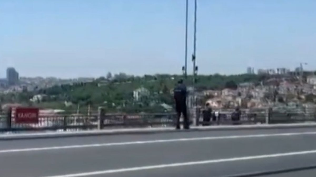 15 Temmuz Şehitler Köprüsü'nde silahlı şüpheli paniği